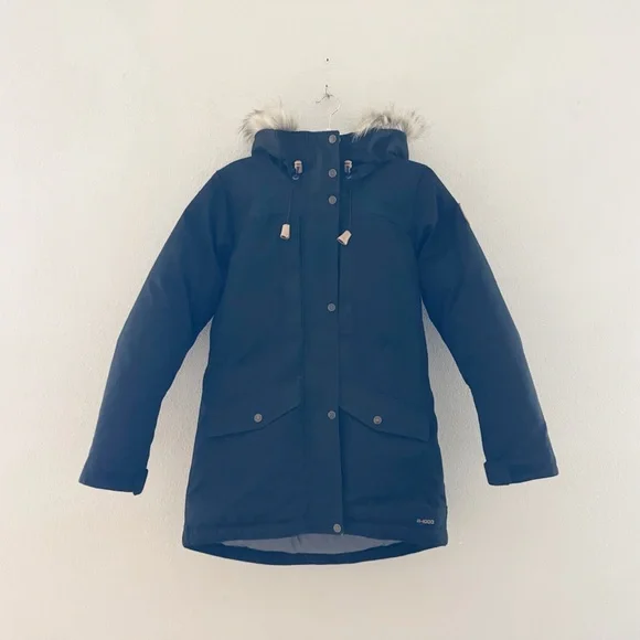 Fjallraven Singi Down Jacket Parka Black Womens XS Outdoor Rugged Gorpcore $640 - Picture 5 of 16